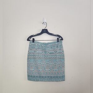 THML Blue and White Mini Skirt